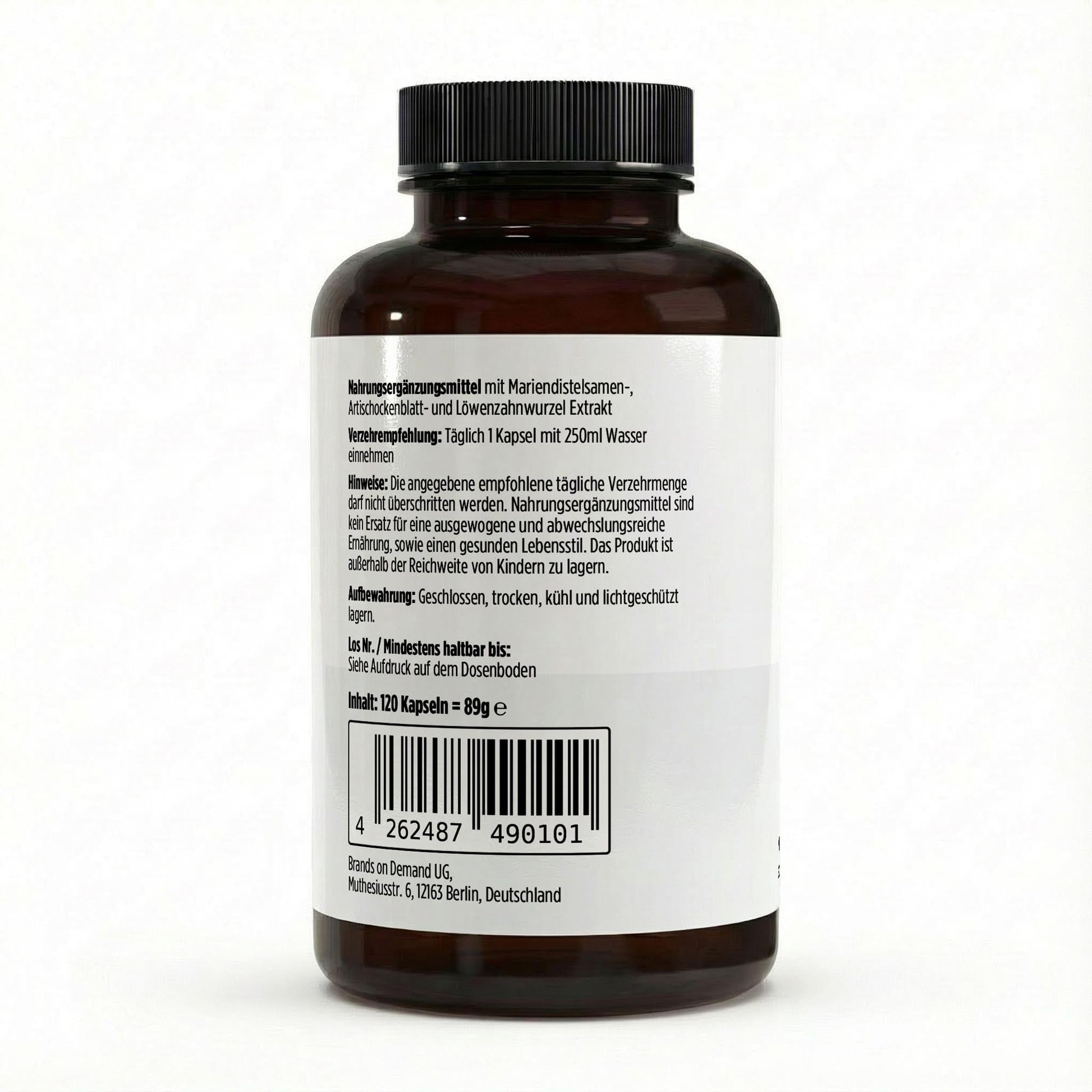 Mariendistel Artischocke Löwenzahn Komplex - 120 Kapseln - Supplements and more Nahrungsergänzungsmittel