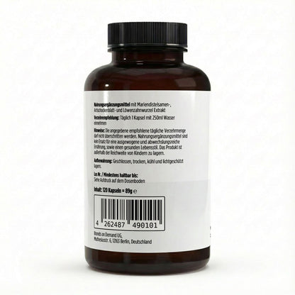 Mariendistel Artischocke Löwenzahn Komplex - 120 Kapseln - Supplements and more Nahrungsergänzungsmittel