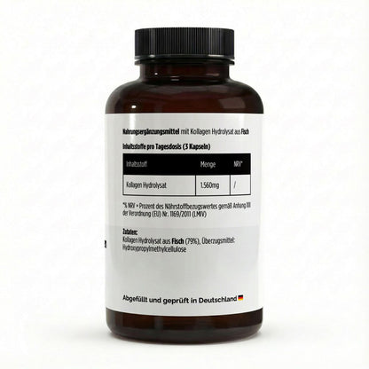 Marine Kollagen Peptide - 120 Kapseln - Supplements and more Nahrungsergänzungsmittel