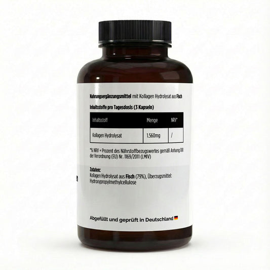 Marine Kollagen Peptide - 120 Kapseln - Supplements and more Nahrungsergänzungsmittel
