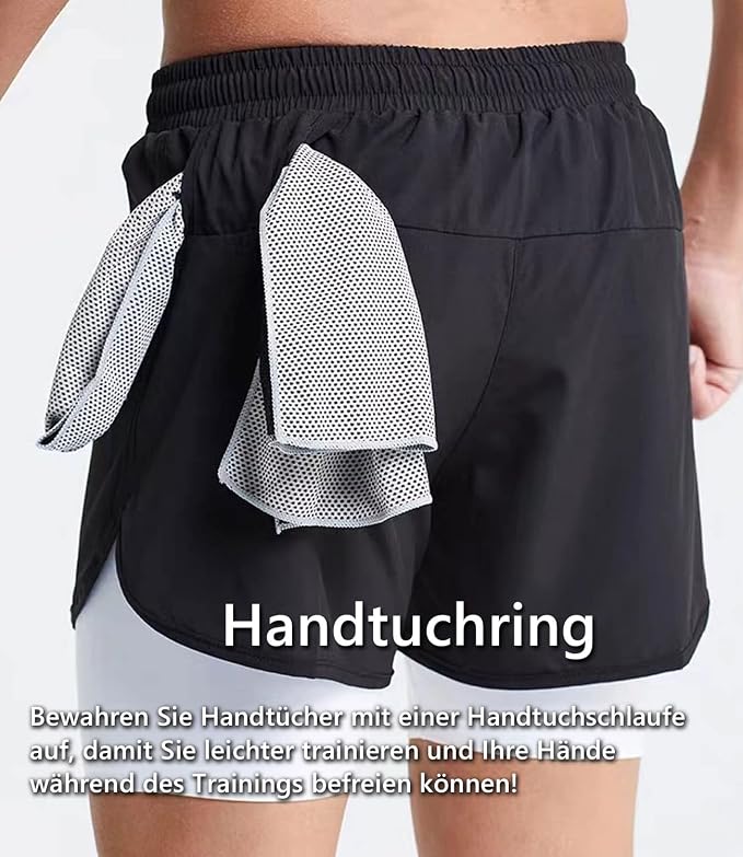 Men's Running Shorts 2 in 1 Shorts Gym Athletic Shorts Outdoor Marathon Workout Training Shorts - Supplements and more Nahrungsergänzungsmittel