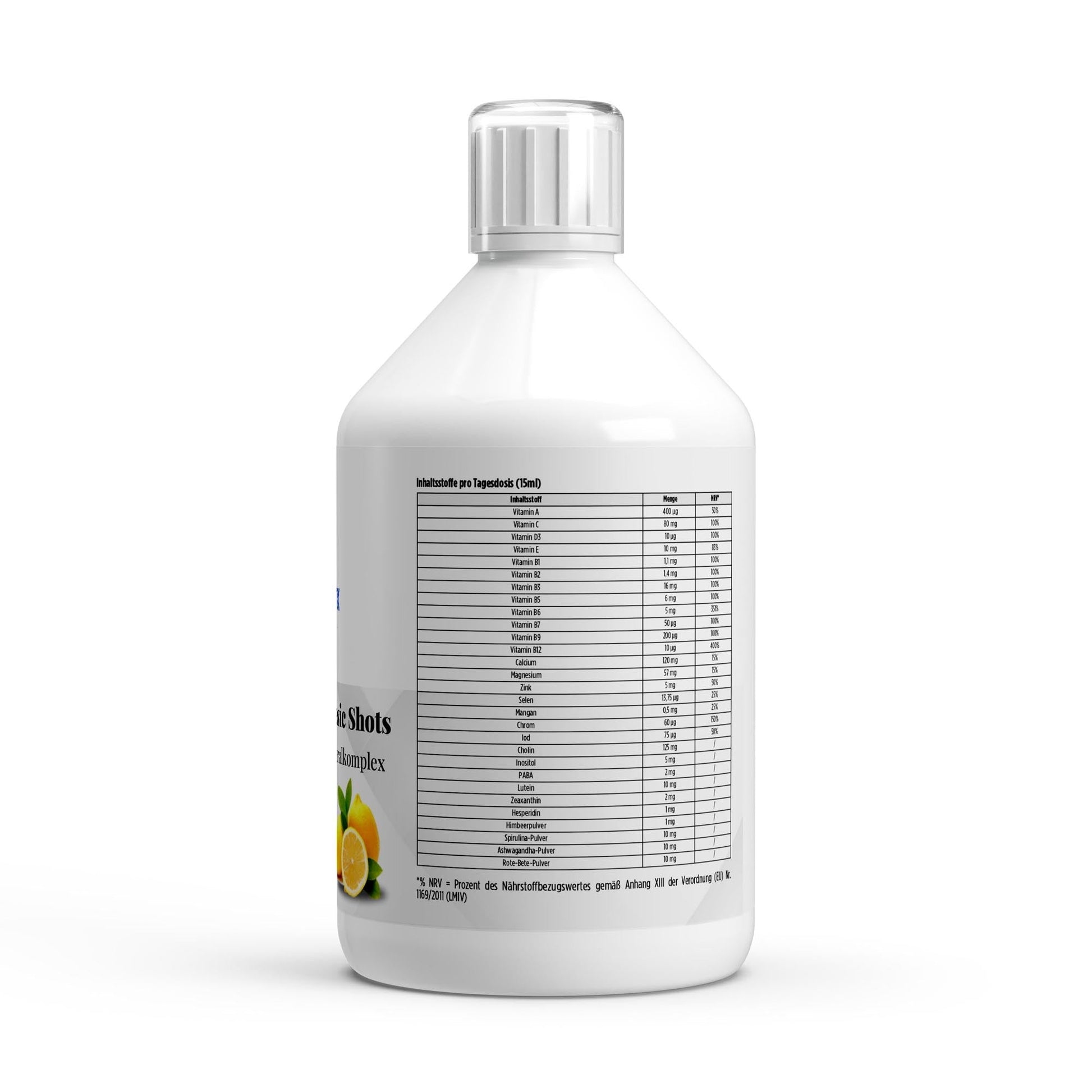 Multivitamin Basic Shots Plus+ - 500ml - Supplements and more Nahrungsergänzungsmittel