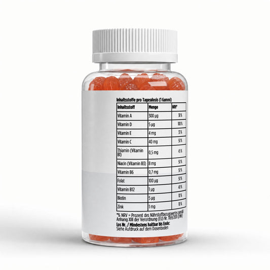 Multivitamin Gummies Kids - Orange - 60 vegane Gummies - Supplements and more Nahrungsergänzungsmittel