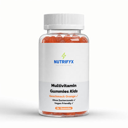Multivitamin Gummies Kids - Orange - 60 vegane Gummies - Supplements and more Nahrungsergänzungsmittel