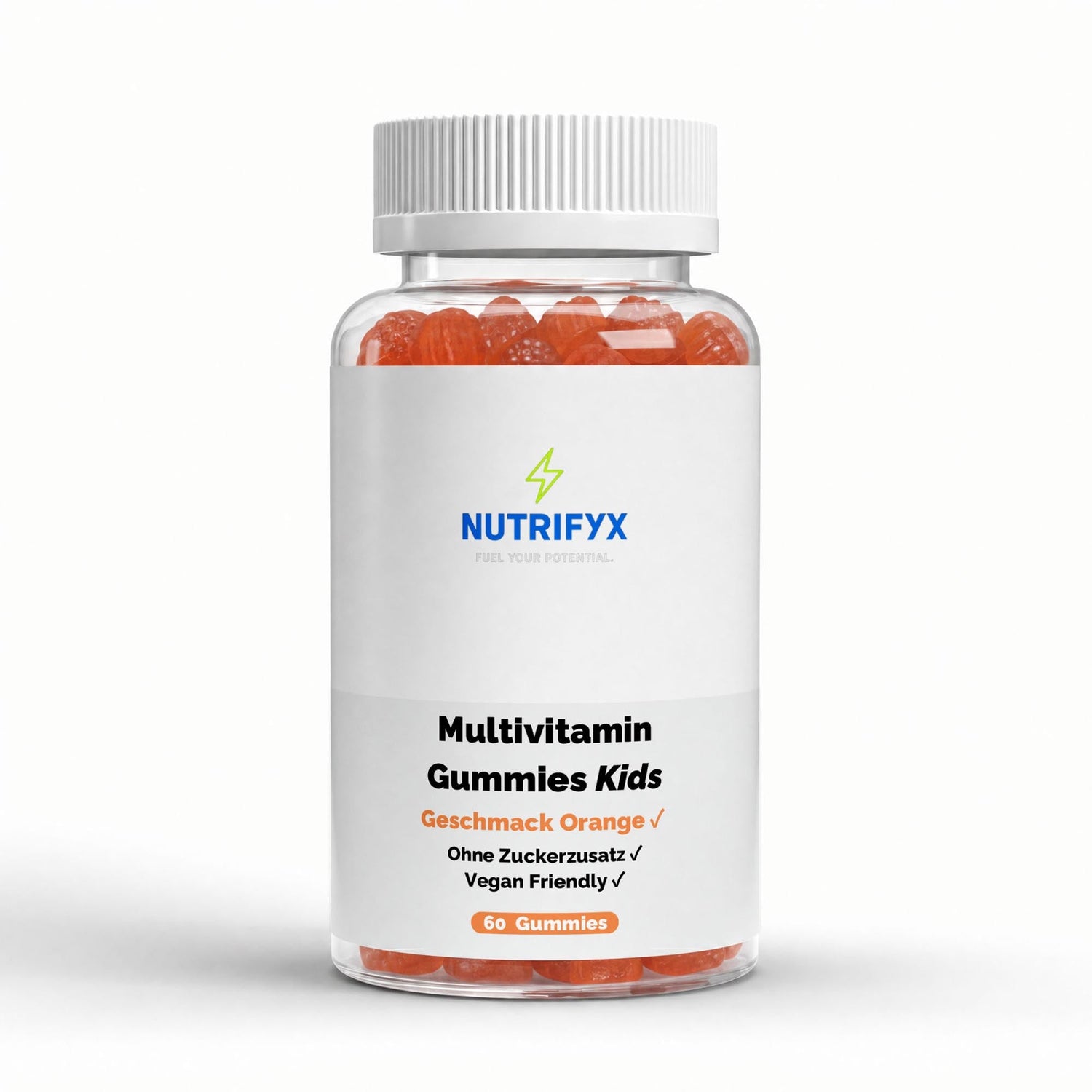 Multivitamin Gummies Kids - Orange - 60 vegane Gummies - Supplements and more Nahrungsergänzungsmittel