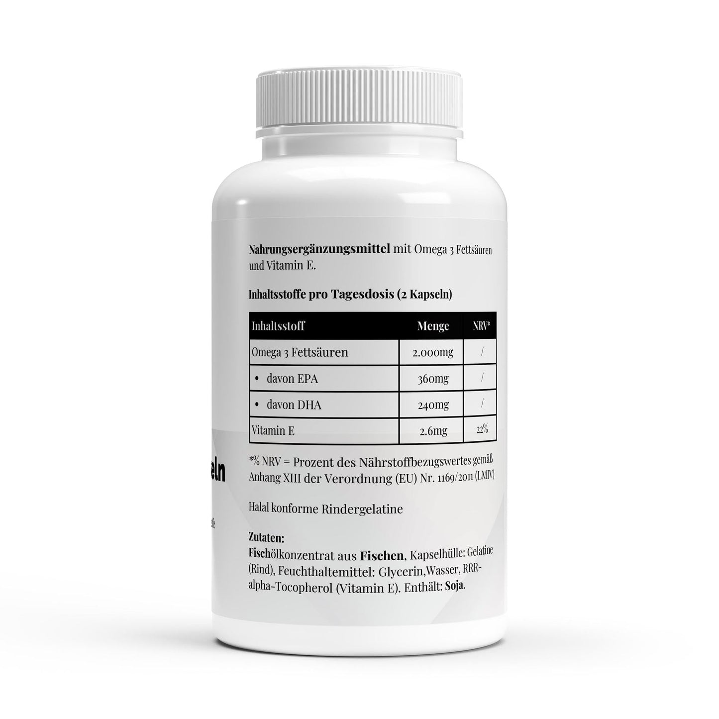 Omega 3 Triglyceride 18/12 (Halal Gelatine) - 140 Softgels - Supplements and more Nahrungsergänzungsmittel