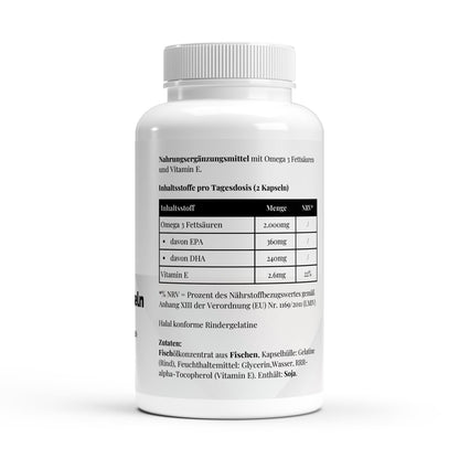Omega 3 Triglyceride 18/12 (Halal Gelatine) - 140 Softgels - Supplements and more Nahrungsergänzungsmittel