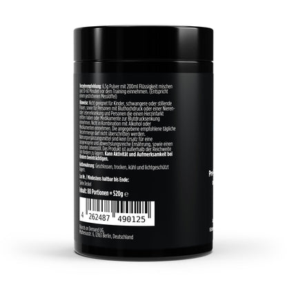 Pre - Workout Booster Orange - 520g - Supplements and more Nahrungsergänzungsmittel