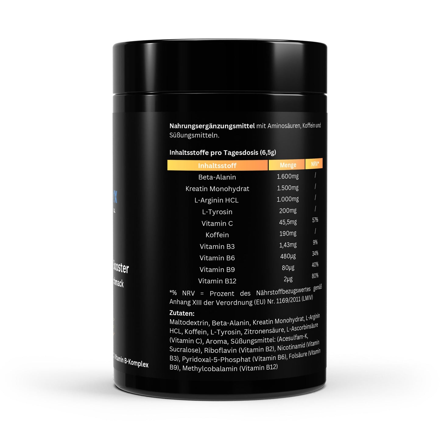 Pre - Workout Booster Tutti Frutti - 520g - Supplements and more Nahrungsergänzungsmittel