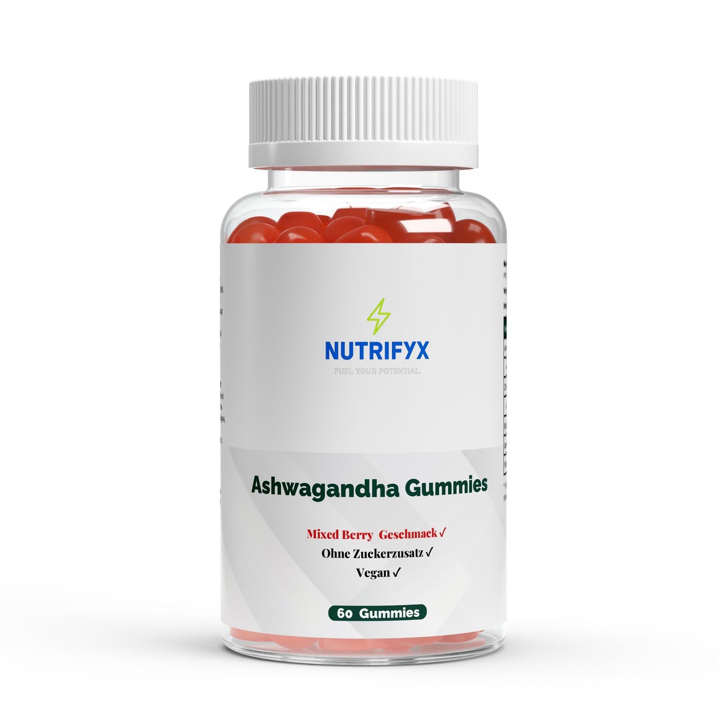 Premium Ashwagandha Gummies 300 + Vitamin B6, - 60 Stk - Supplements and more Nahrungsergänzungsmittel