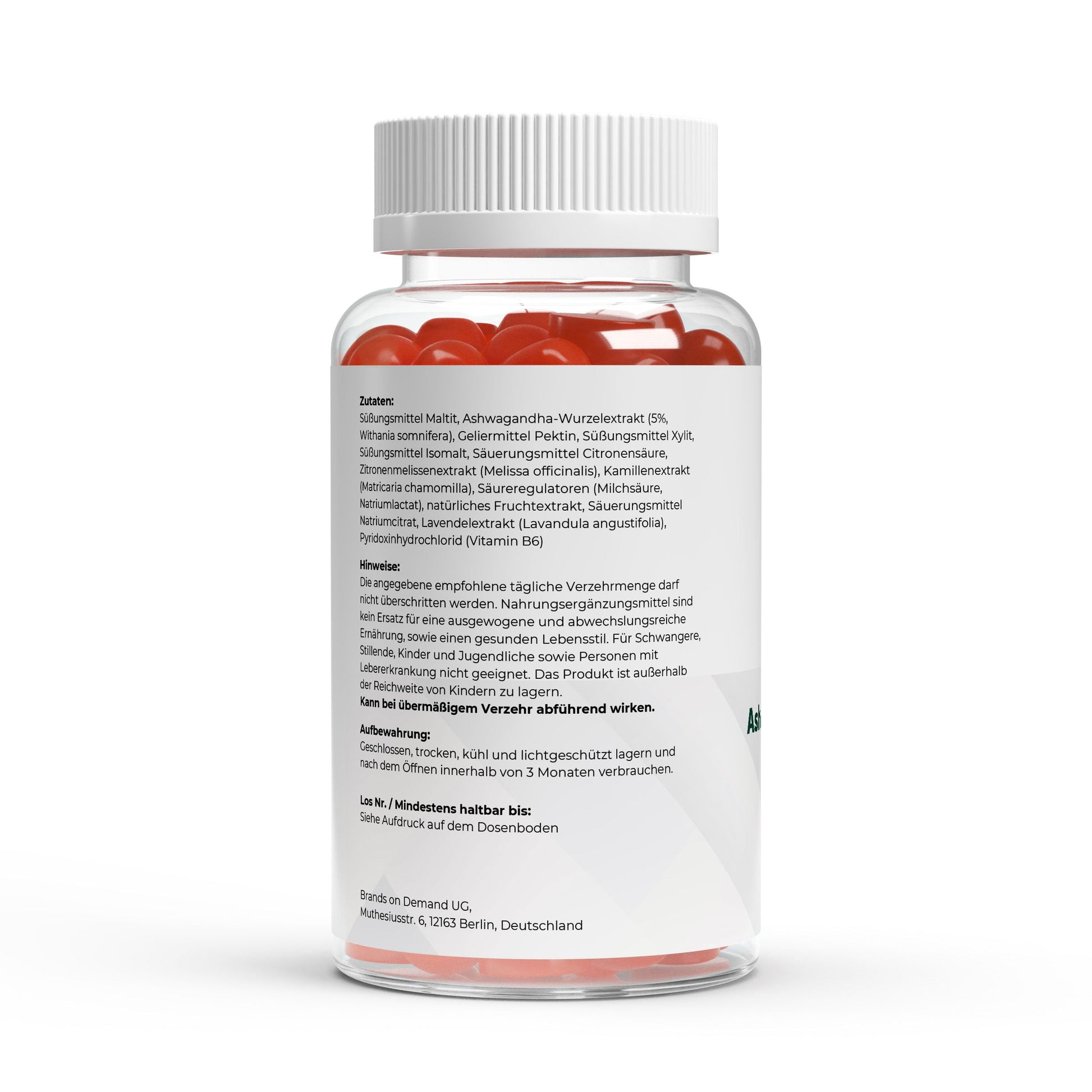 Premium Ashwagandha Gummies 300 + Vitamin B6, - 60 Stk - Supplements and more Nahrungsergänzungsmittel