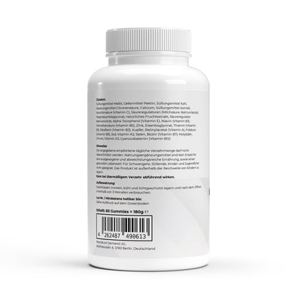 Premium Multivitamin + Mineral Gummies - 60 Stk. - Supplements and more Nahrungsergänzungsmittel