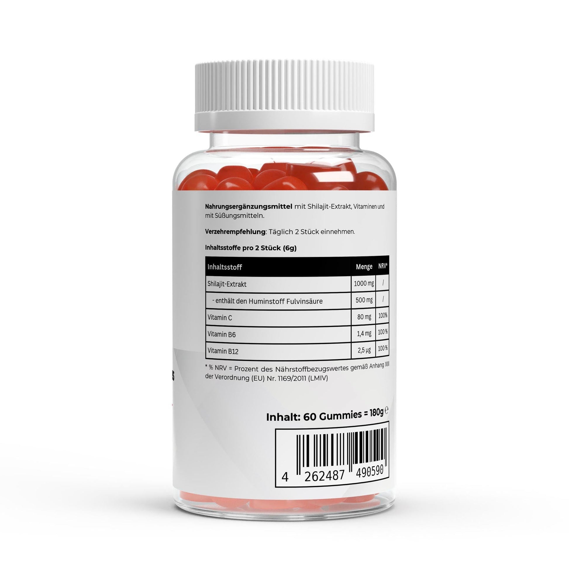Premium Shilajit Gummies 1000 + Vitamin C,B6, B12 - 60 Stk - Supplements and more Nahrungsergänzungsmittel