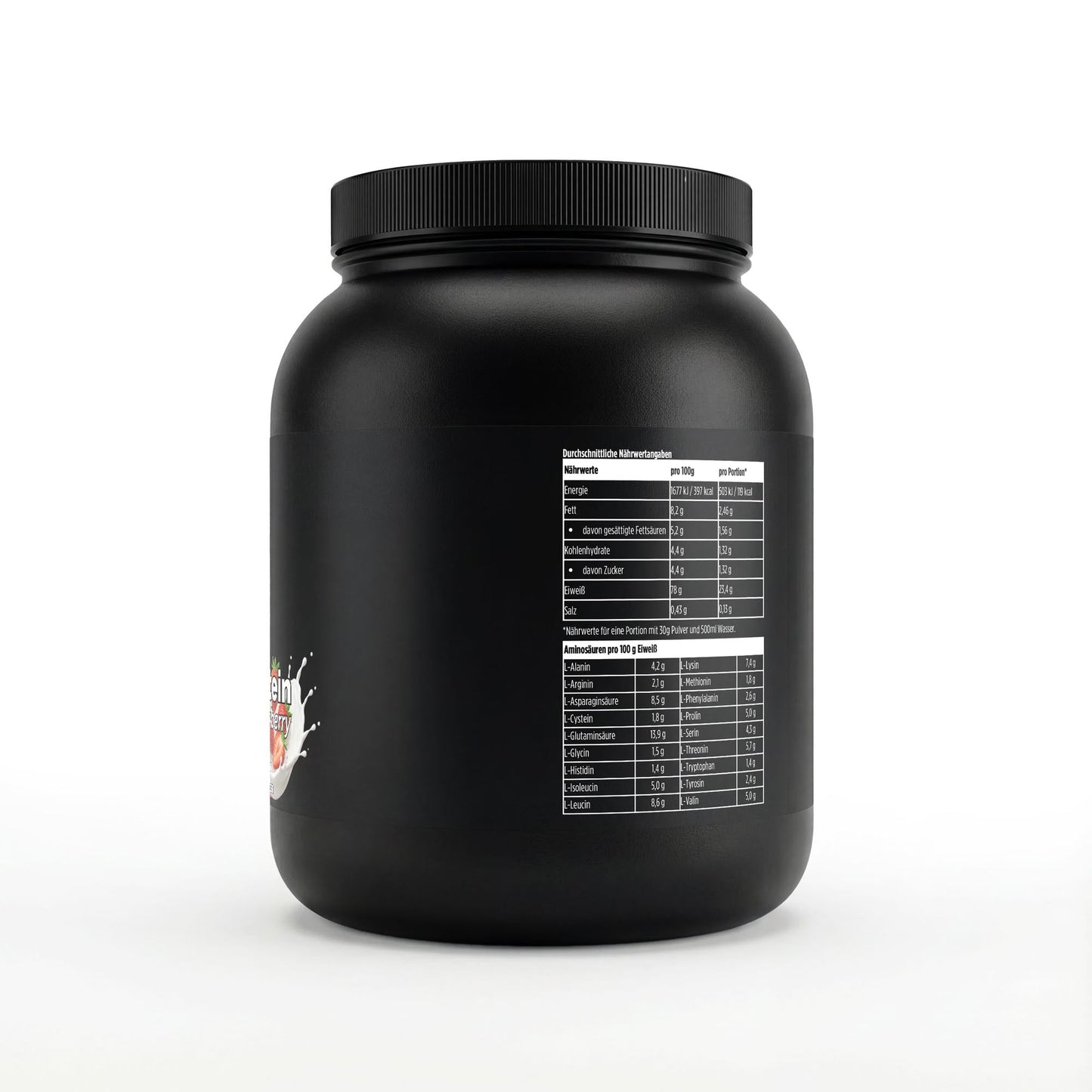 Premium Whey Protein Erdbeere - 1.000g - Supplements and more Nahrungsergänzungsmittel