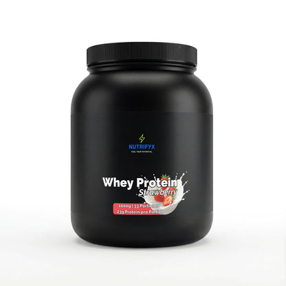 Premium Whey Protein Erdbeere - 1.000g - Supplements and more Nahrungsergänzungsmittel
