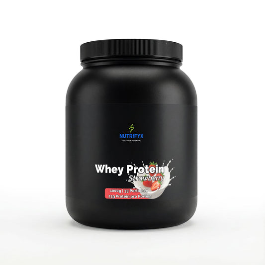 Premium Whey Protein Erdbeere - 1.000g - Supplements and more Nahrungsergänzungsmittel