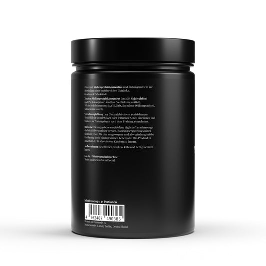 Premium Whey Protein Schokolade - 1.000g - Supplements and more Nahrungsergänzungsmittel