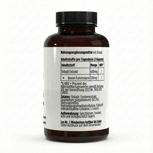 Shilajit (20% Fulvinsäure) - 90 vegane Kapseln - Supplements and more Nahrungsergänzungsmittel
