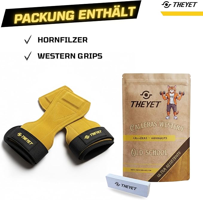 Theyet Crossfit Hand Grips Calisthenics Gloves Strength Training Men Straps Training Gloves for Men and Women Leather Gym Hand Protection Gymnastics Lifting Weights Gym Bracelets - Supplements and more Nahrungsergänzungsmittel