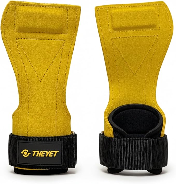 Theyet Crossfit Hand Grips Calisthenics Gloves Strength Training Men Straps Training Gloves for Men and Women Leather Gym Hand Protection Gymnastics Lifting Weights Gym Bracelets - Supplements and more Nahrungsergänzungsmittel