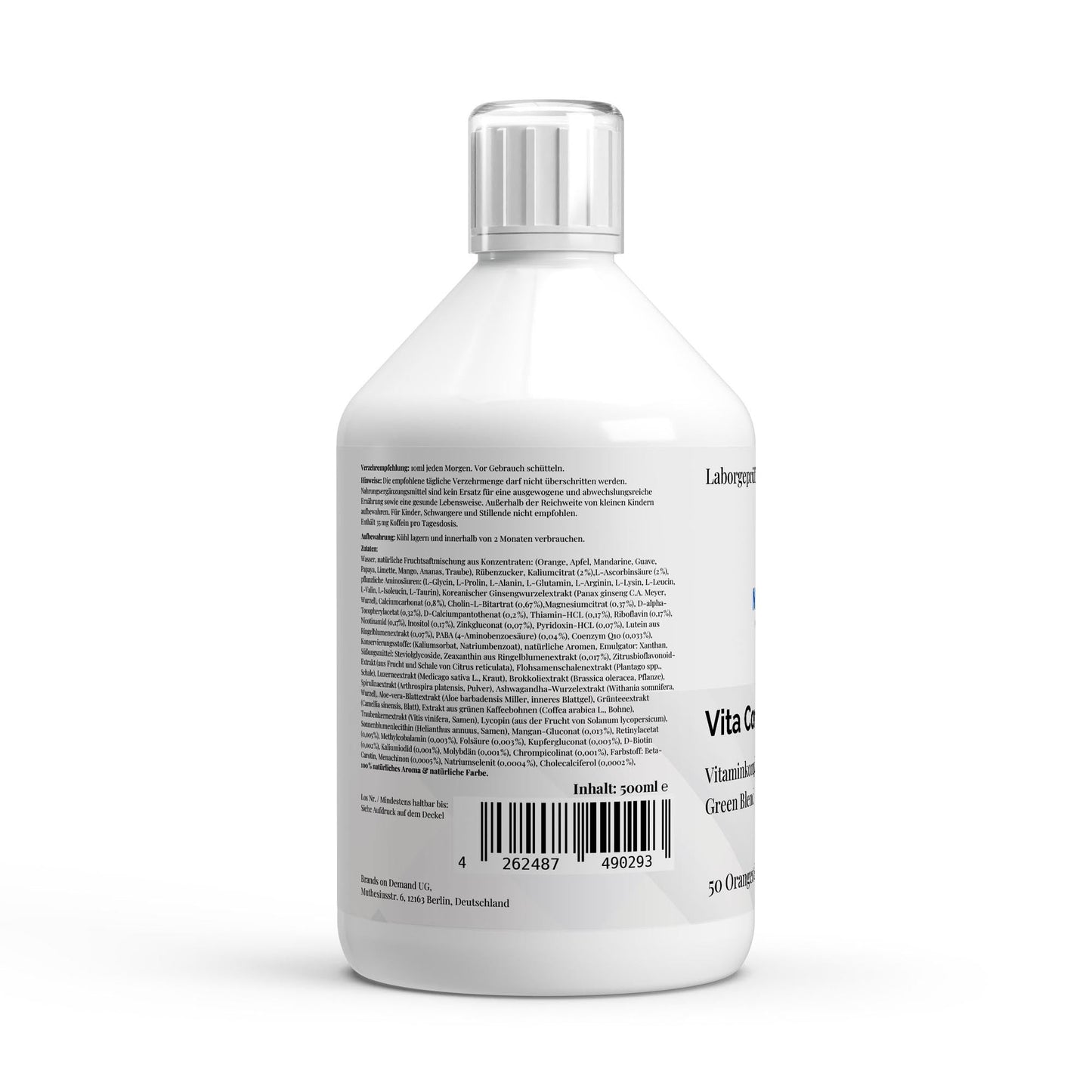 Vita Complete PLUS+ 50 vegane Shots - Fresh Orange - 500ml - Supplements and more Nahrungsergänzungsmittel