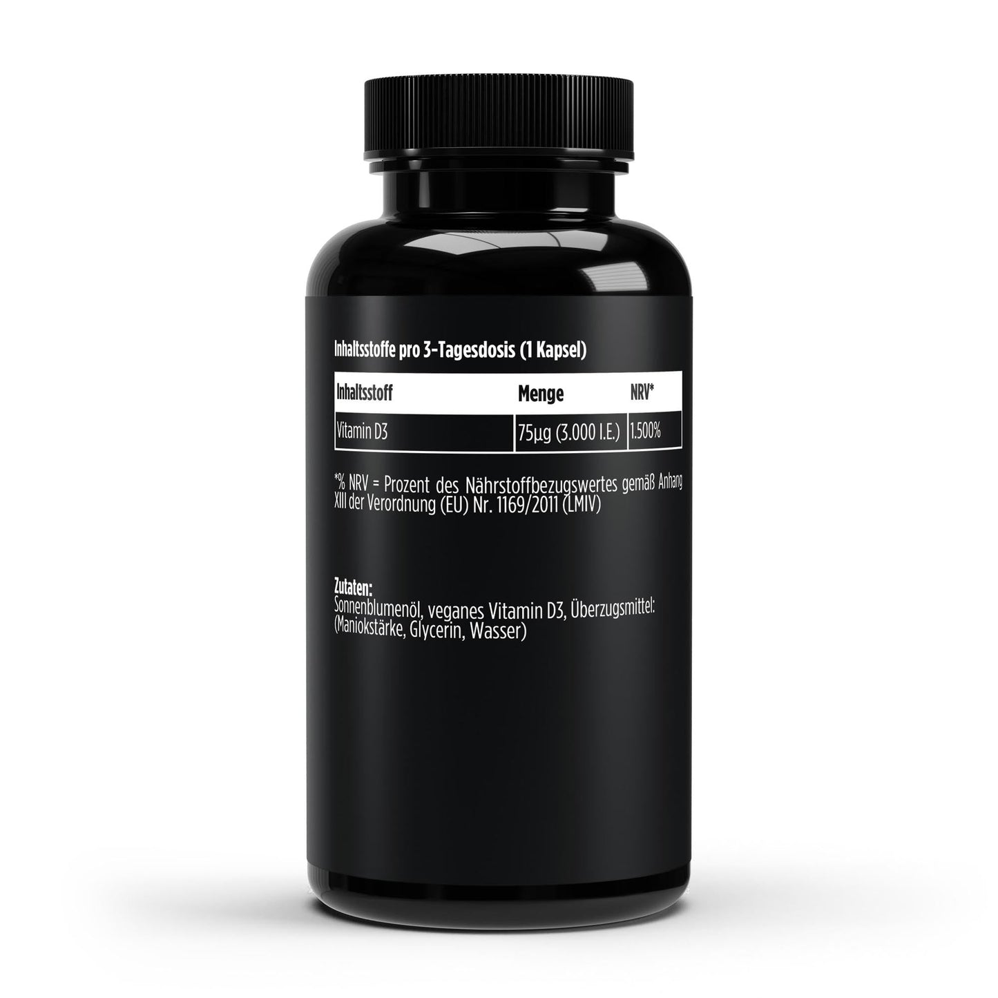 Vitamin D3 3.000 I.E - 60 vegane Softgels - Supplements and more Nahrungsergänzungsmittel