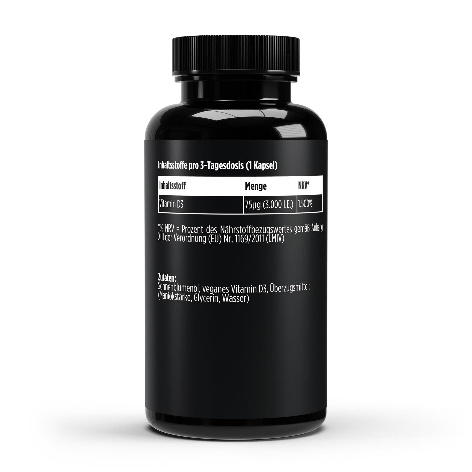 Vitamin D3 3.000 I.E - 60 vegane Softgels - Supplements and more Nahrungsergänzungsmittel