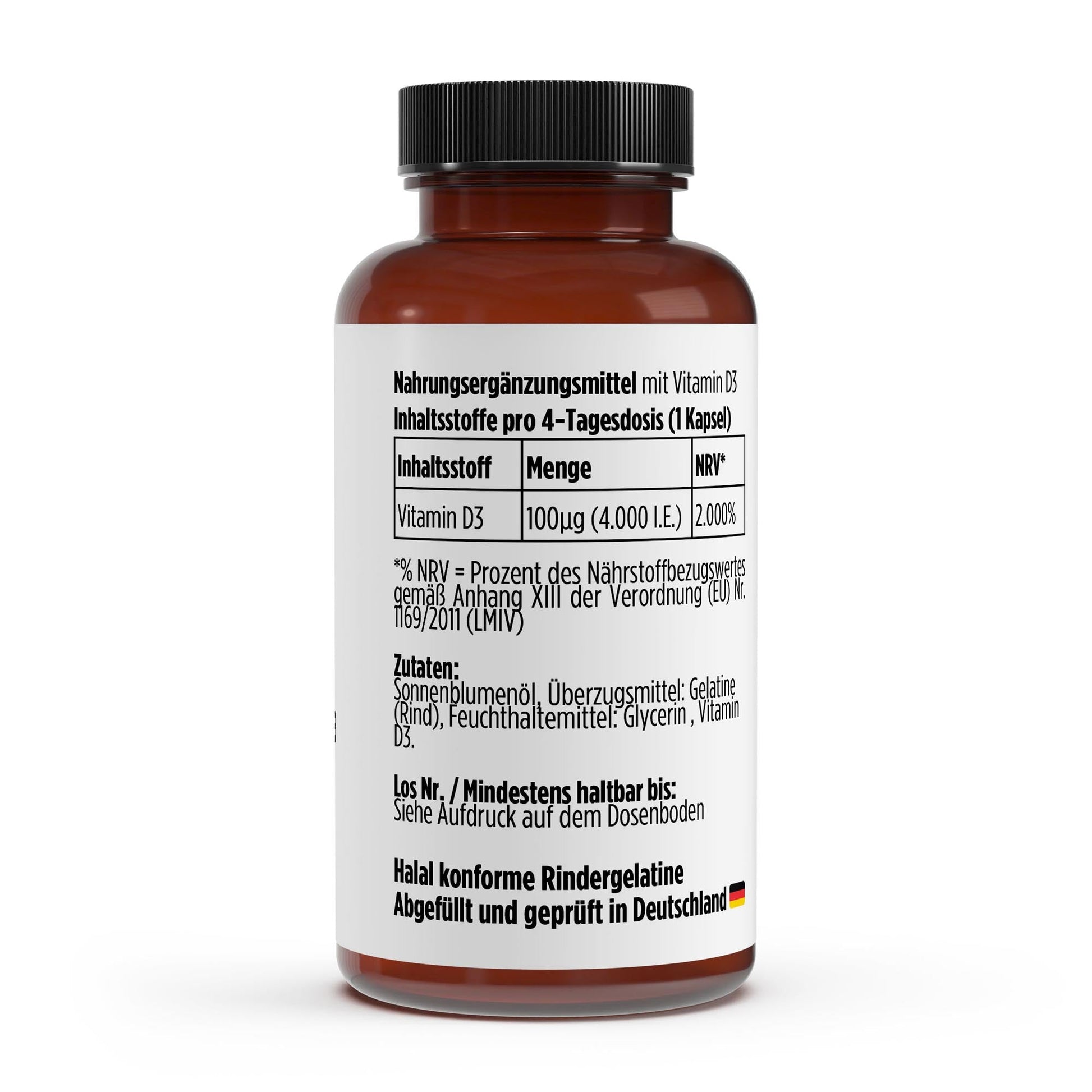 Vitamin D3 4.000 IE - 180 Softgels - Supplements and more Nahrungsergänzungsmittel