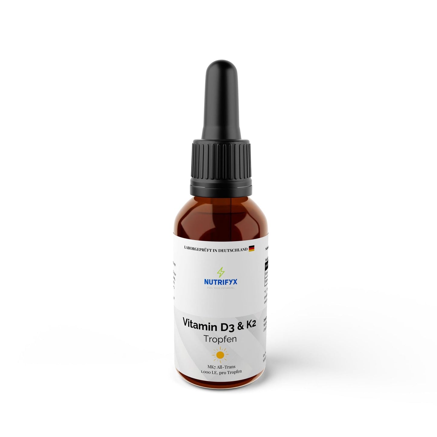 Vitamin D3 + K2 - 1.700 Tropfen (1.000 I.E.) - 50ml - Supplements and more Nahrungsergänzungsmittel