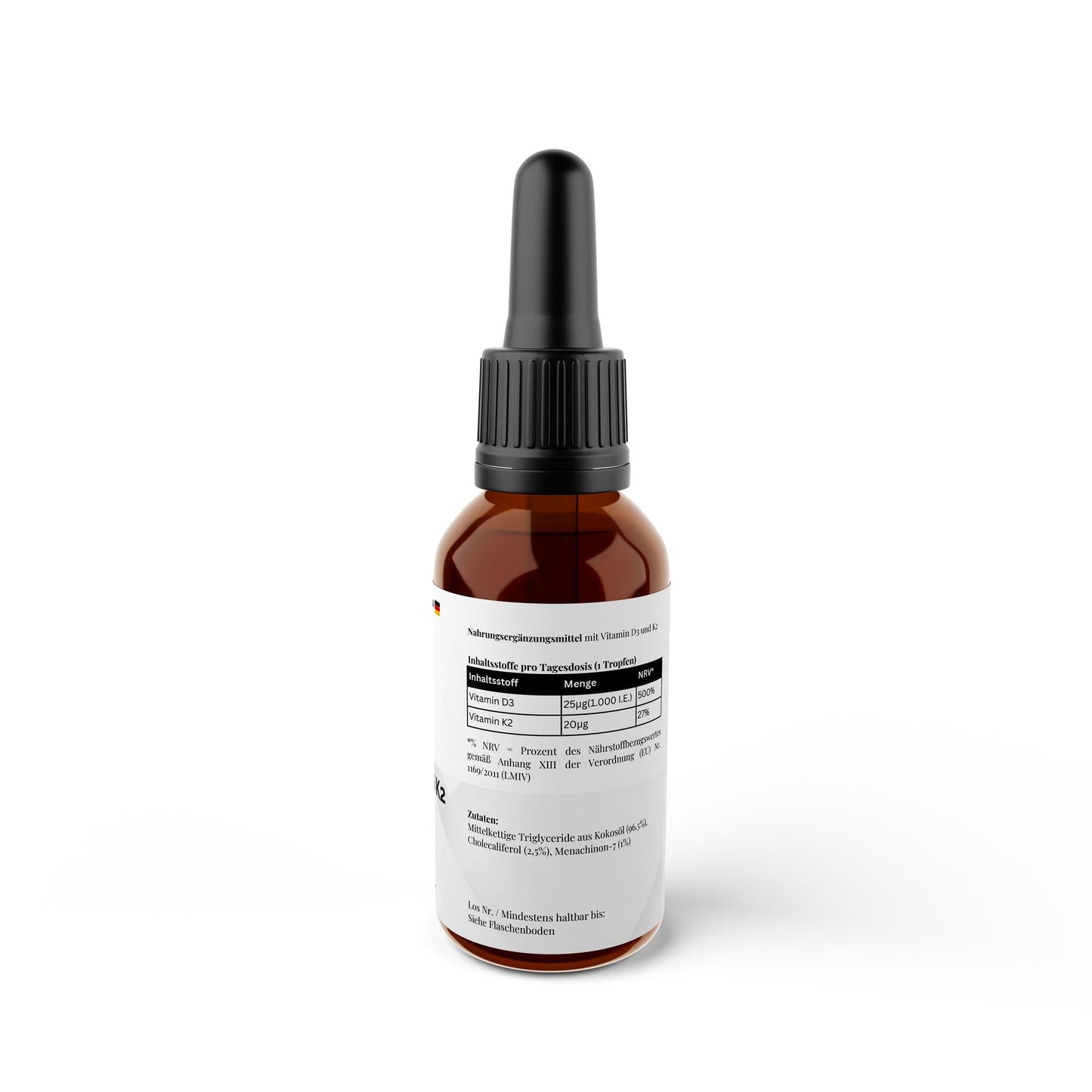 Vitamin D3 + K2 - 1.700 Tropfen (1.000 I.E.) - 50ml - Supplements and more Nahrungsergänzungsmittel
